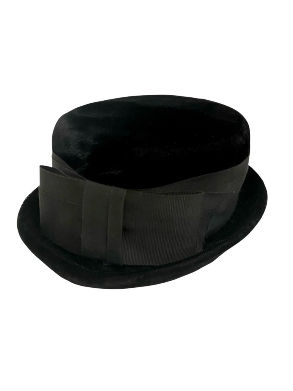 Original Caroline Vintage Black Velvet Hat